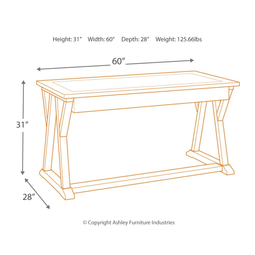 Jonileene 60" Home Office Desk