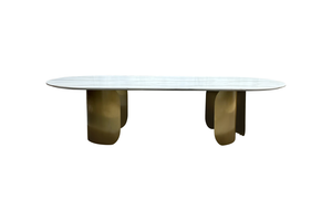 Oval Marble Dining Table -12 Persons