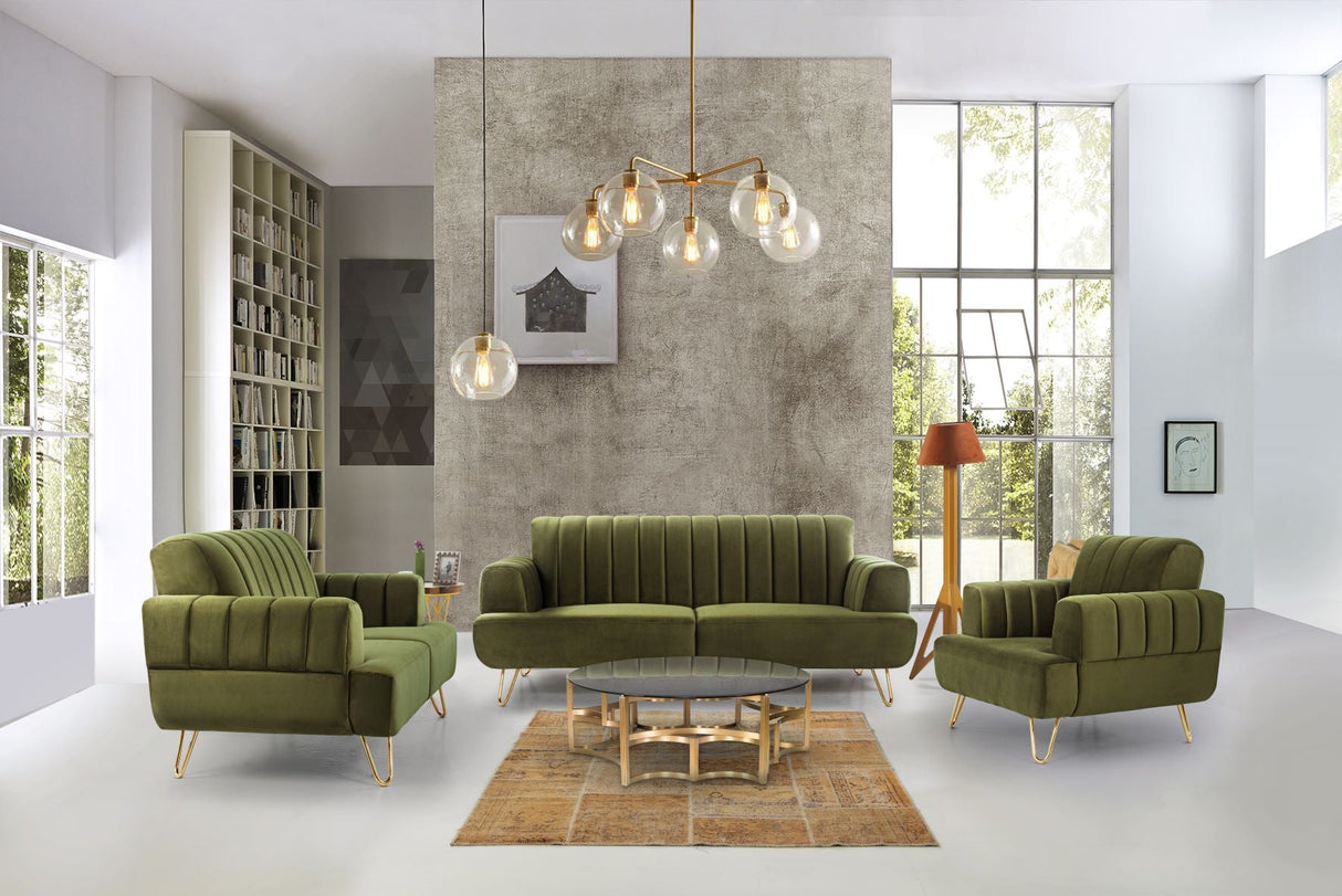 Hayward Green Loveseat (157cm)