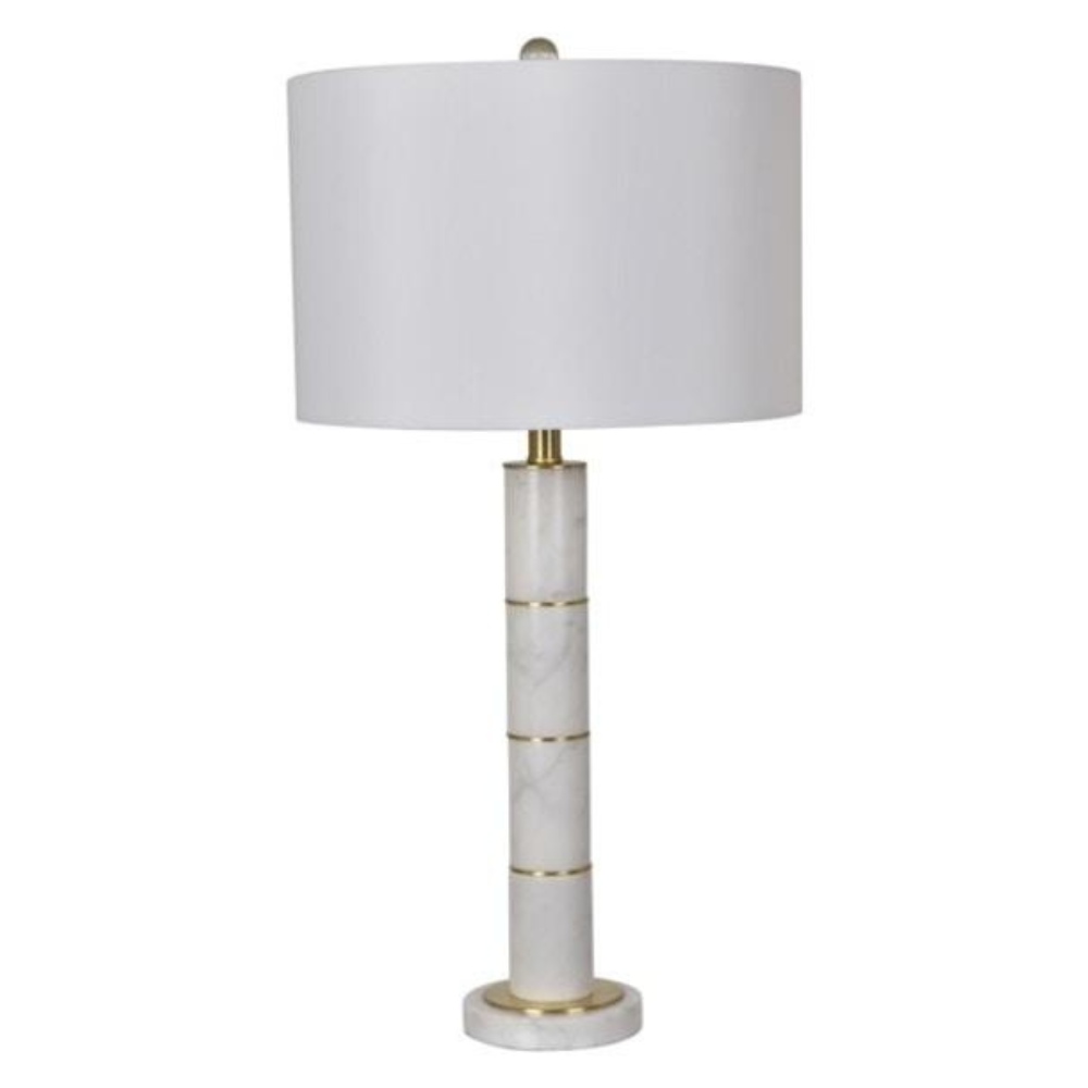 Marble Column Table Lamp