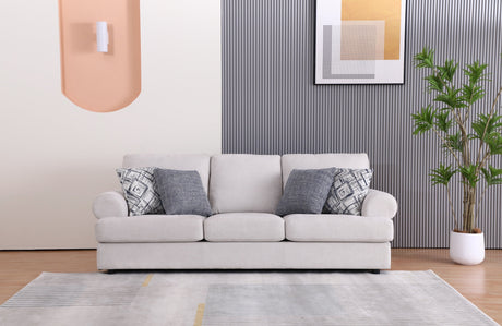 Elegant Off-White Living Room Set