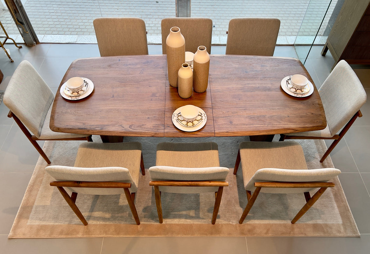 Milav DINING TABLE Wood Top