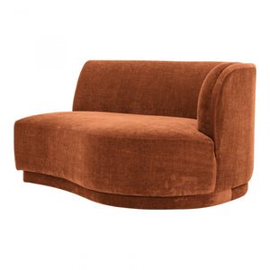 Yoon 2 Seat Chaise Right Rust