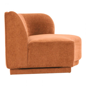 Yoon 2 Seat Sofa Right Rust