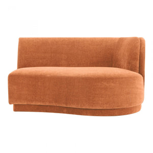 Yoon 2 Seat Sofa Right Rust