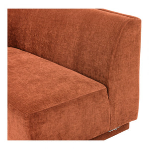 Yoon 2 Seat Sofa Left Rust