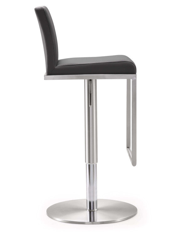 Amalfi Grey Stainless Steel Adjustable Barstool