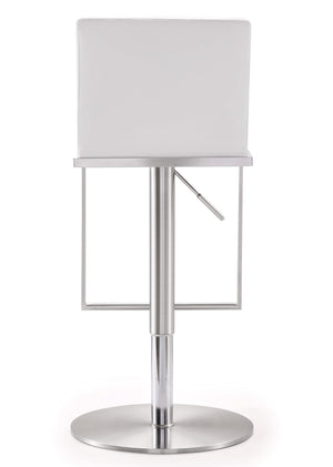 Amalfi White Steel Adjustable Barstool