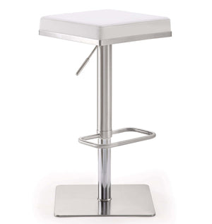 Bari Grey Steel Adjustable Barstool