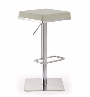 Bari Grey Steel Adjustable Barstool