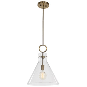 Uttermost Imbuto Funnel Glass 1 Light Pendant