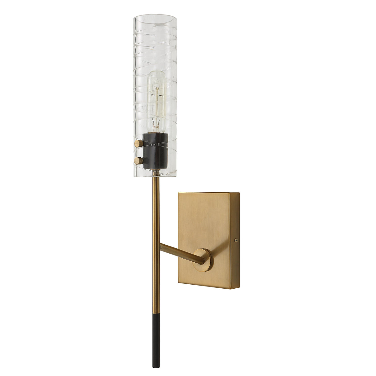 Uttermost Telesto 1 Light Brass Sconce