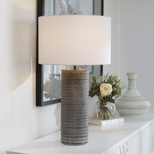 Monolith Gray Table Lamp