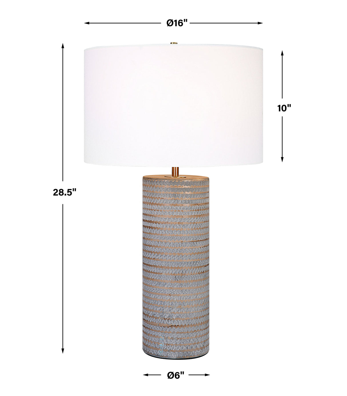 Monolith Gray Table Lamp