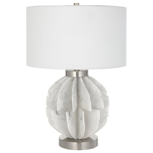 Uttermost Repetition White Marble Table Lamp