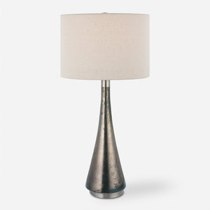 Contour Metallic Glass Table Lamp