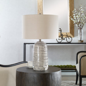 Uttermost Cyclone Ivory Table Lamp