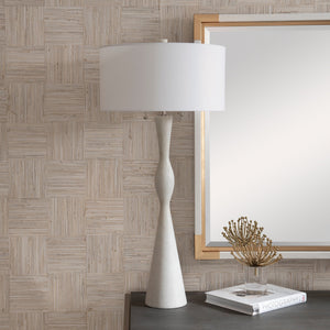 Sharma Ivory Stone Table Lamp