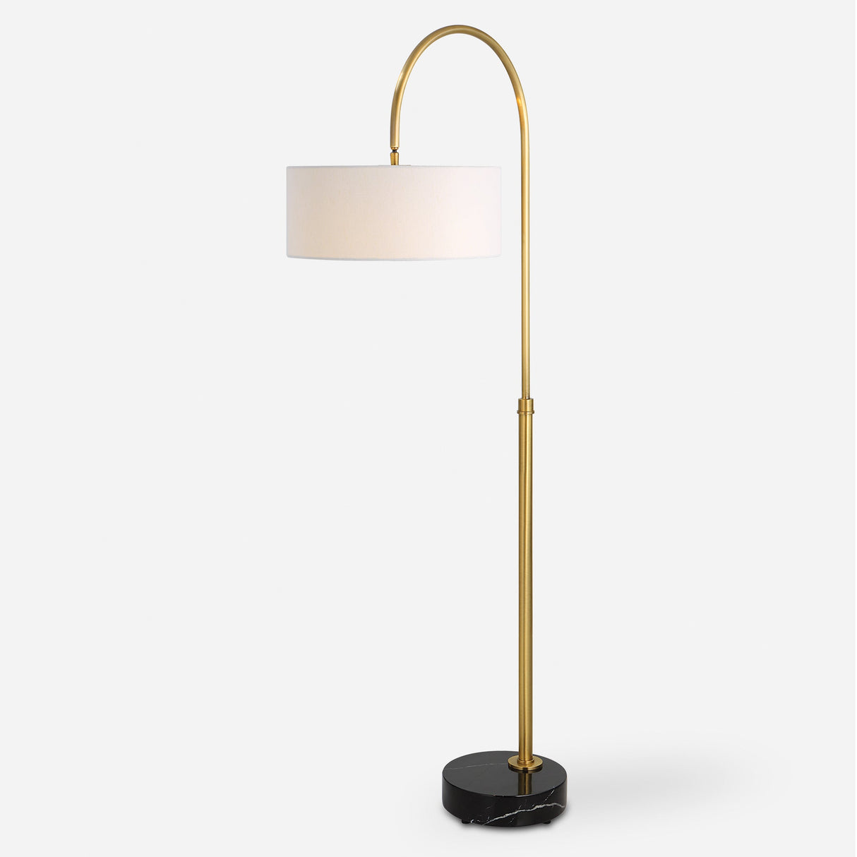 Huxford Brass Arch Floor Lamp