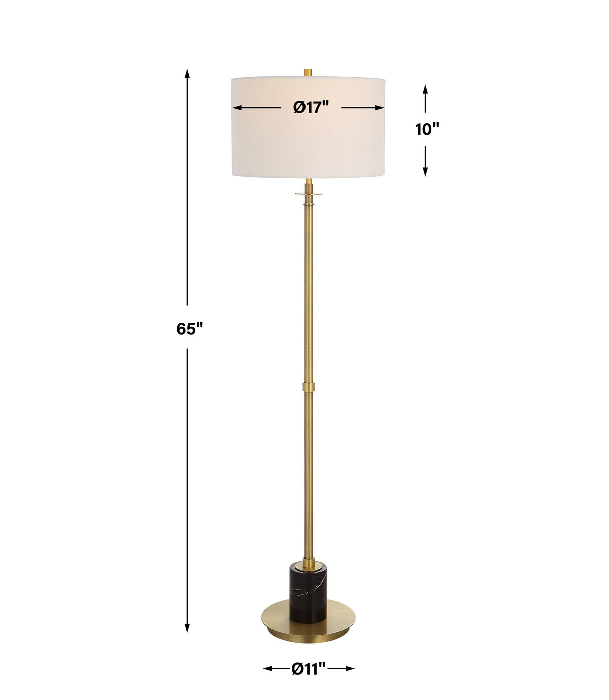 Uttermost Guard Brass Floor Lamp