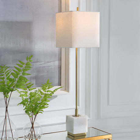 Uttermost Escort Brass Buffet Lamp