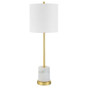 Turret Gold Buffet Lamp