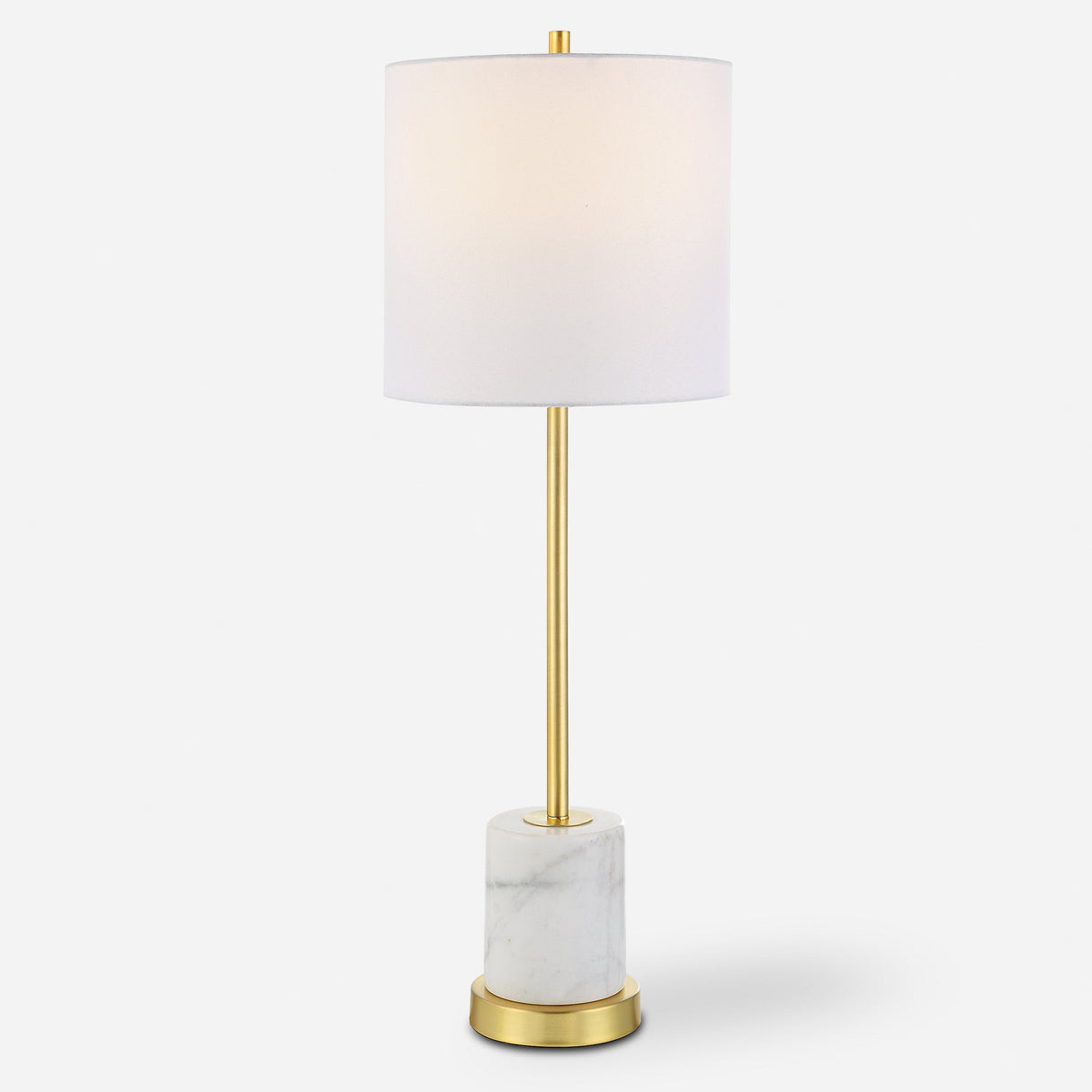 Turret Gold Buffet Lamp