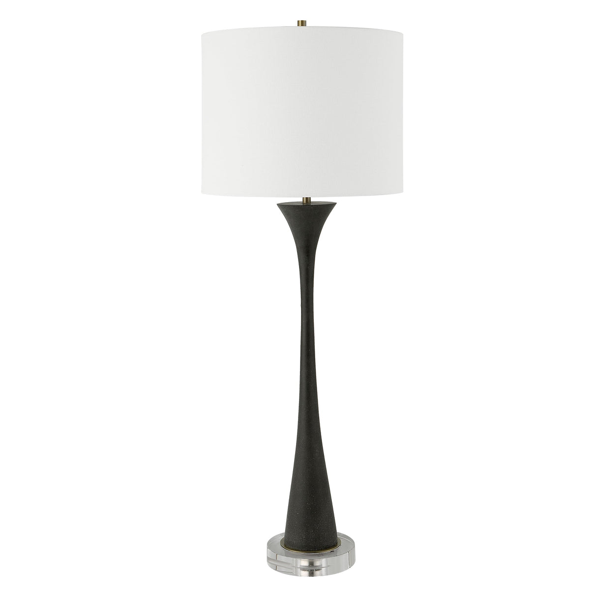 Fountain Black Stone Buffet Lamp