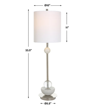 Uttermost Exposition Nickel Buffet Lamp