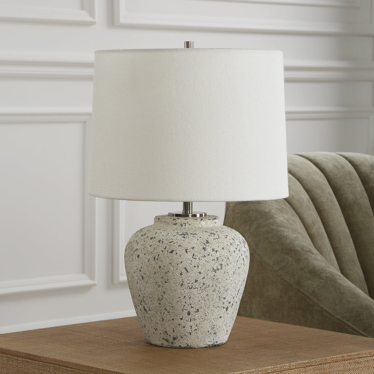 Rupture Aged Ivory Table Lamp