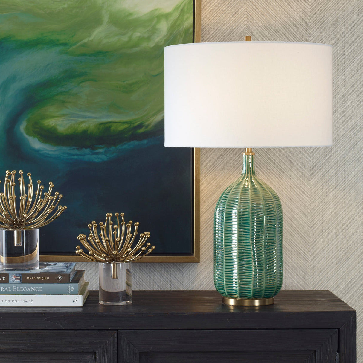 Bixby Green Table Lamp