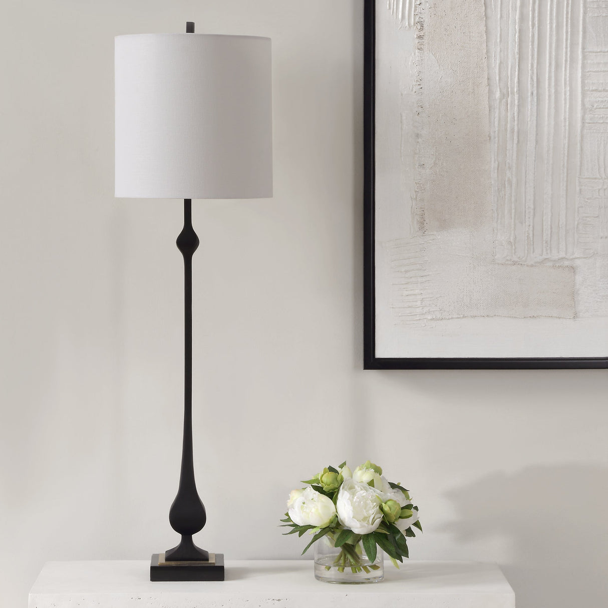 Hightower Black Buffet Lamp