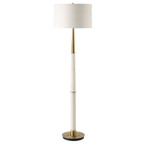 Faro White Marble Floor Lamp