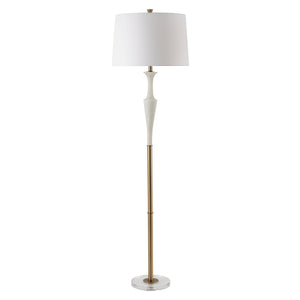 Colette White Stone Floor Lamp