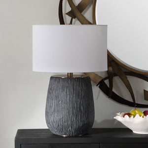 Americana Aged Black Table Lamp