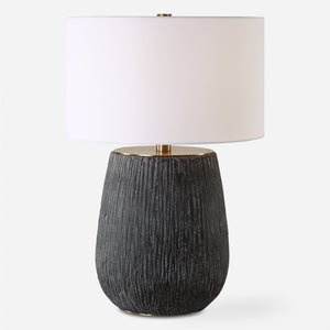 Americana Aged Black Table Lamp