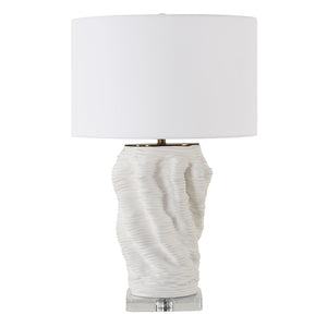 Stratified White Table Lamp