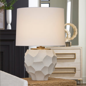 On Edge Chalk White Table Lamp