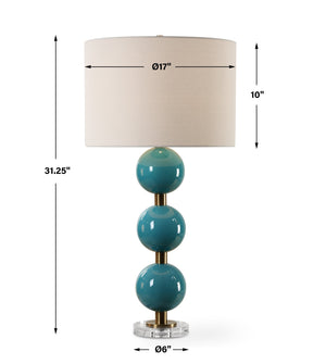 Palawan Blue Glaze Table Lamp