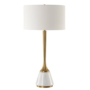 Avola White Marble Table Lamp