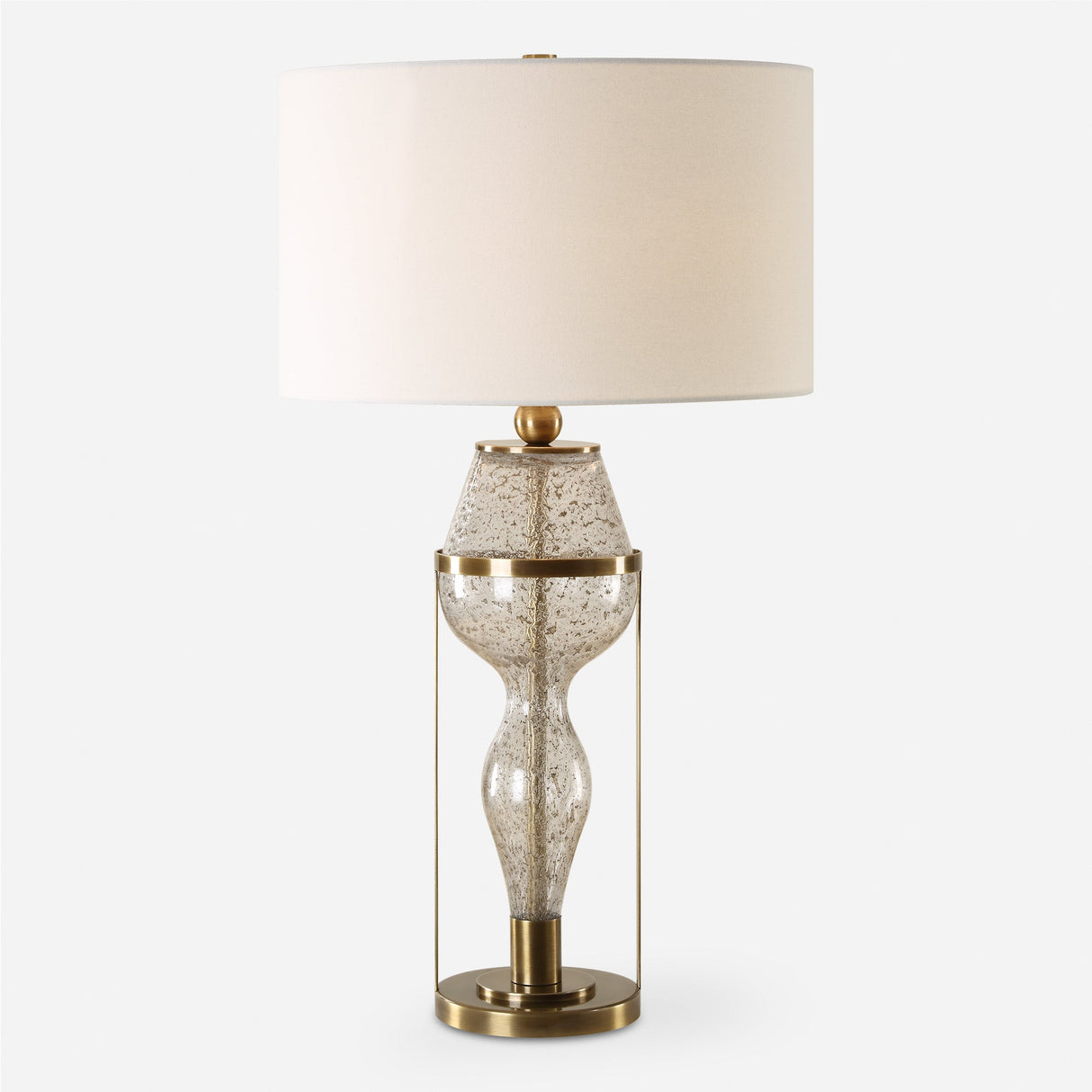 Out Of Time Seeded Glass Table Lamp