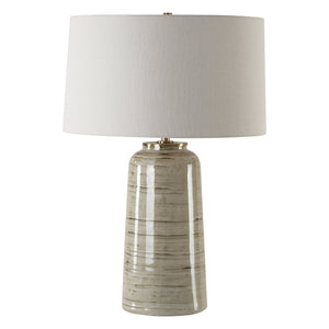 Strata Tan Glaze Table Lamp