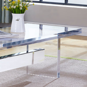 Acrylic coffee table