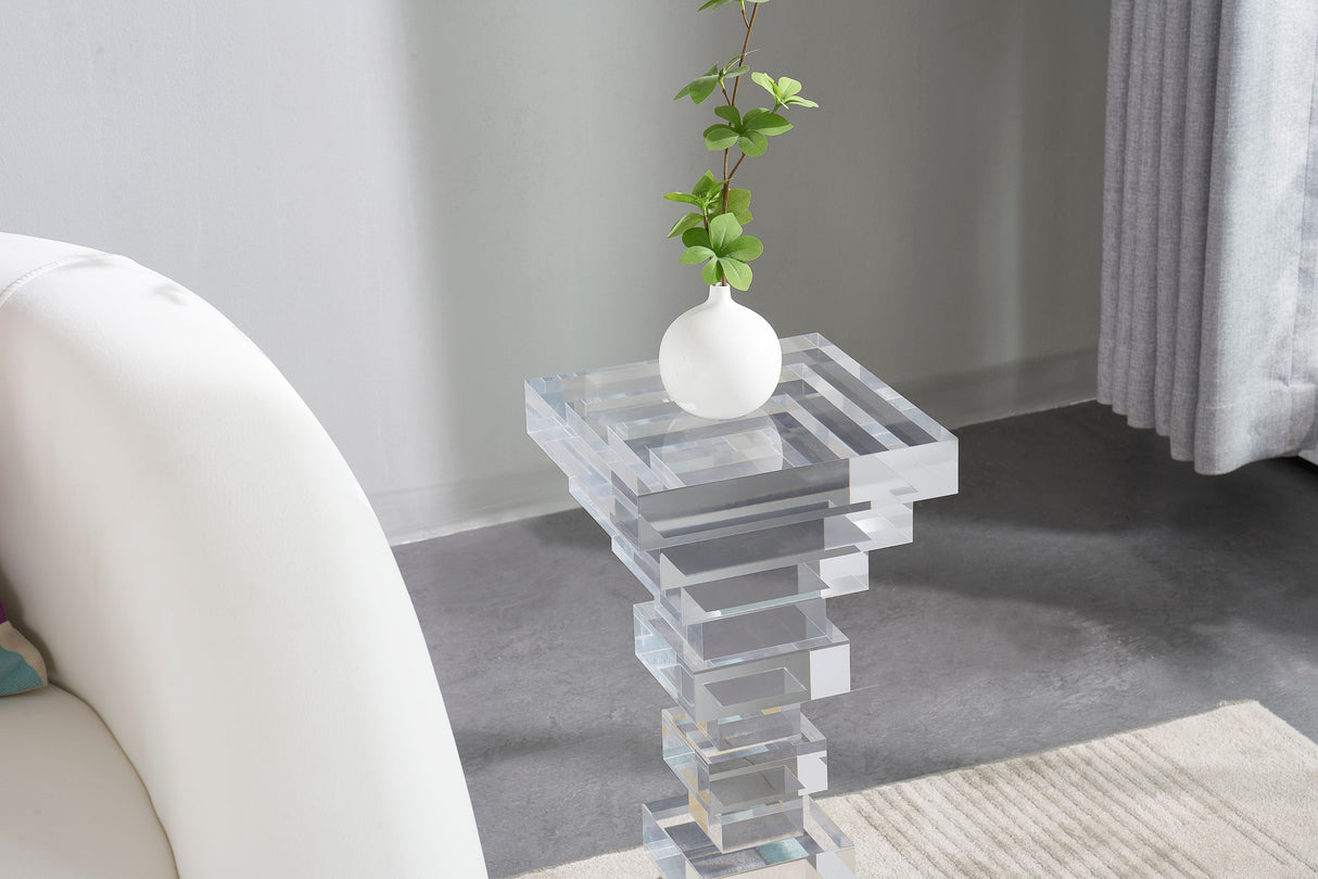 Acrylic side table