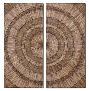 Lanciano Wood Wall Panels, S/2