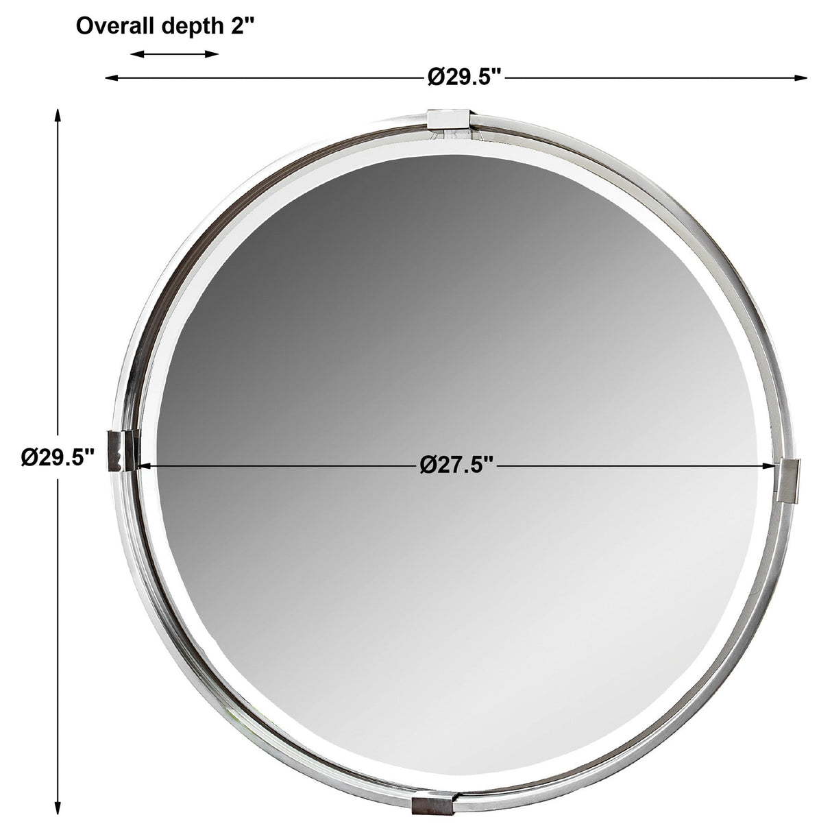 Tazlina Round Mirror