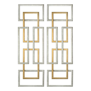 Aerin Metal Wall Panels, S/2