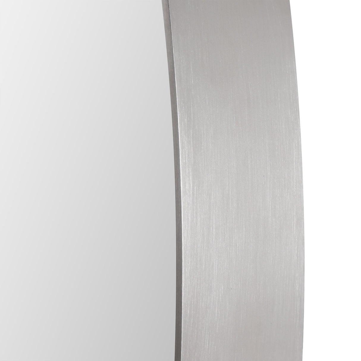 Pursley Brushed Nickel Oval Mirror