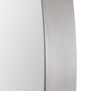 Pursley Brushed Nickel Oval Mirror