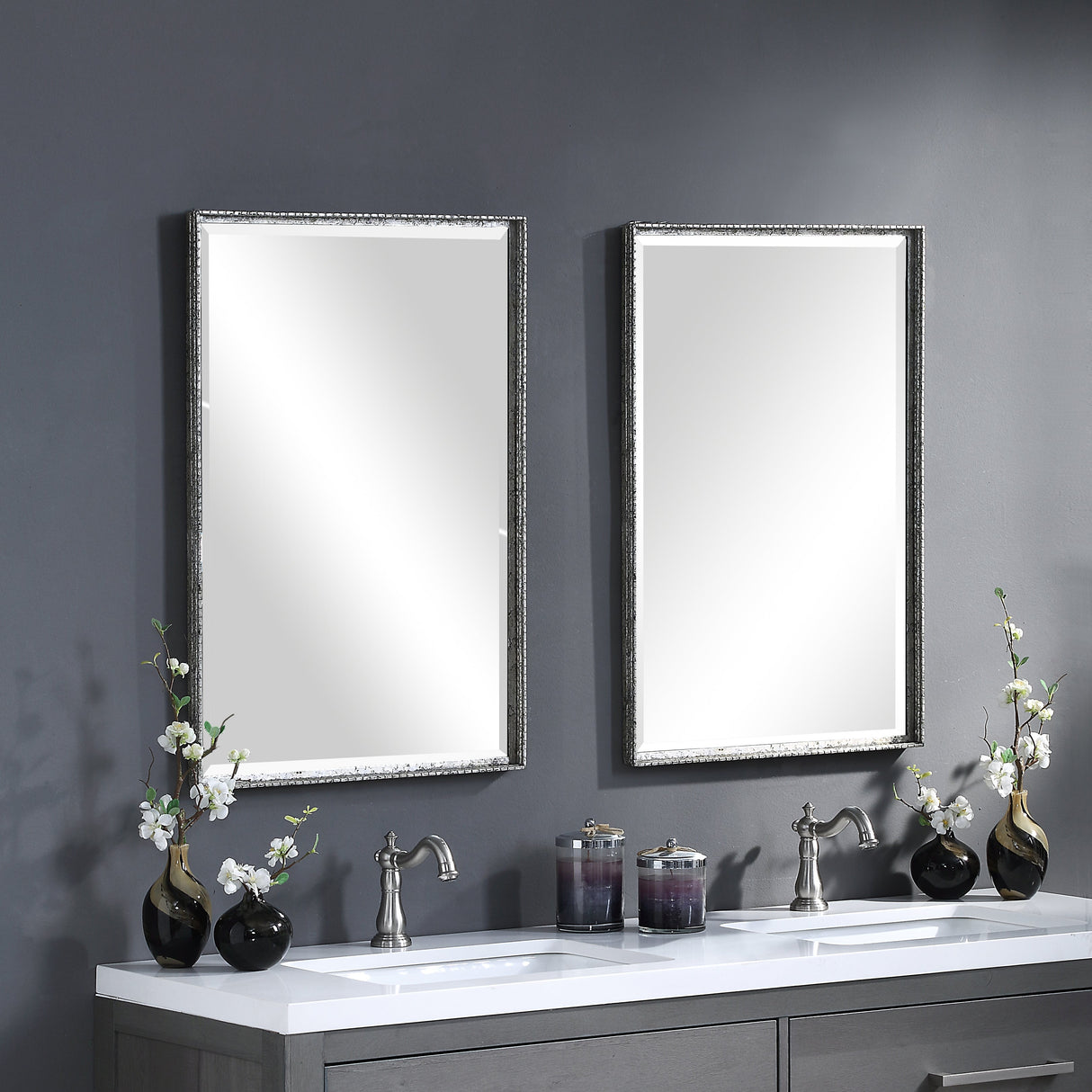 Callan Silver Vanity Mirror